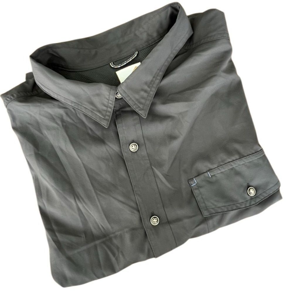 Solaris Outdoors Gray Vented Fishing Shirt - Size 3XT